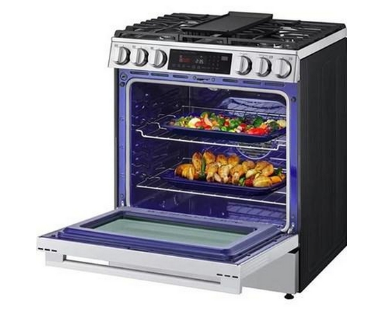 LG 30-Inch Slide-In Gas Range With Air Fry - LSGL6335X
