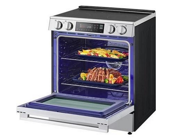 LG 6.3 Cu. Ft. Smart Induction Slide-In Range With Probake Convection® And Air Fry - LSIL6334XE