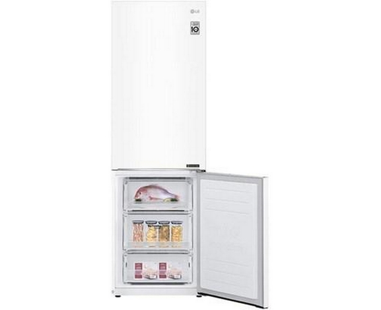 LG 24-Inch, 12 Cu.Ft. Counter-Depth Bottom-Freezer Refrigerator With Multi-Air Flow System - LBNC12231W