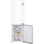 LG 24-Inch, 12 Cu.Ft. Counter-Depth Bottom-Freezer Refrigerator With Multi-Air Flow System - LBNC12231W