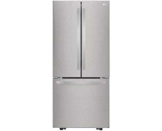 LG 30-Inch, 21.8 Cu.Ft. Freestanding French 3-Door Refrigerator With Smartdiagnosis™ Technology - LRFNS2200S