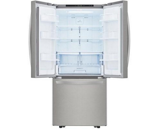 LG 30-Inch, 21.8 Cu.Ft. Freestanding French 3-Door Refrigerator With Smartdiagnosis™ Technology - LRFNS2200S