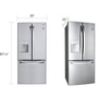 LG 30-Inch, 21.8 Cu.Ft. Freestanding French 3-Door Refrigerator With External Water Dispensing System - LRFWS2200S