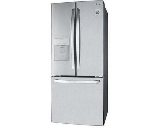 LG 30-Inch, 21.8 Cu.Ft. Freestanding French 3-Door Refrigerator With External Water Dispensing System - LRFWS2200S