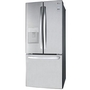 LG 30-Inch, 21.8 Cu.Ft. Freestanding French 3-Door Refrigerator With External Water Dispensing System - LRFWS2200S