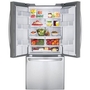 LG 30-Inch, 21.8 Cu.Ft. Freestanding French 3-Door Refrigerator With External Water Dispensing System - LRFWS2200S