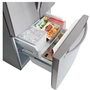 LG 30-Inch, 21.8 Cu.Ft. Freestanding French 3-Door Refrigerator With External Water Dispensing System - LRFWS2200S