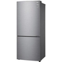LG 28-Inch, 14.7 Cu.Ft. Counter-Depth Bottom Freezer Refrigerator With Multi-Air Flow Cooling - LBNC15251V