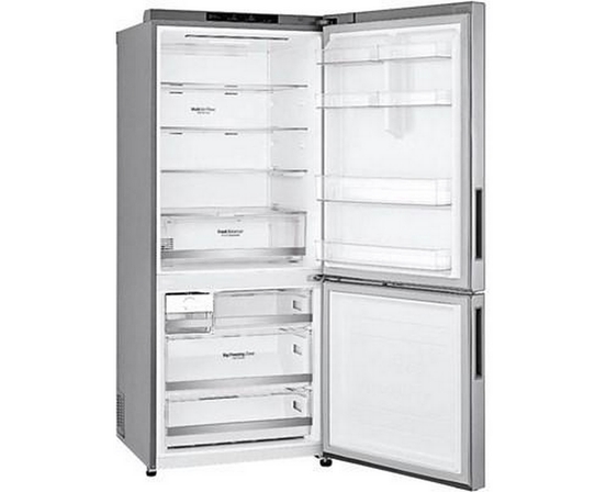 LG 28-Inch, 14.7 Cu.Ft. Counter-Depth Bottom Freezer Refrigerator With Multi-Air Flow Cooling - LBNC15251V