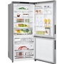 LG 28-Inch, 14.7 Cu.Ft. Counter-Depth Bottom Freezer Refrigerator With Multi-Air Flow Cooling - LBNC15251V