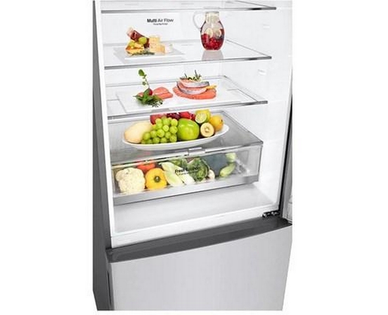 LG 28-Inch, 14.7 Cu.Ft. Counter-Depth Bottom Freezer Refrigerator With Multi-Air Flow Cooling - LBNC15251V