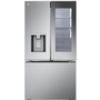 LG 36-Inch, 26 Cu. Ft. Counter-Depth Max™ French 3-Door Refrigerator With Mirror Instaview® - LRYKC2606S