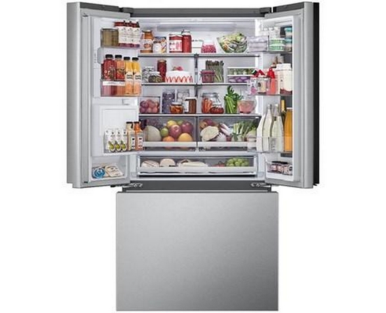 LG 36-Inch, 26 Cu. Ft. Counter-Depth Max™ French 3-Door Refrigerator With Mirror Instaview® - LRYKC2606S