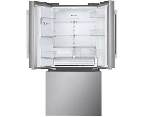 LG 33-Inch, 25 Cu. Ft. Freestanding 3-Door French Door Refrigerator With Ice And Water Dispenser - LF25H6330S