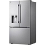 LG 24-Inch, 23.7 Cu. Ft. Counter-Depth Max™ French 3-Door Refrigerator With Zero Clearance™ - LF24Z6330S