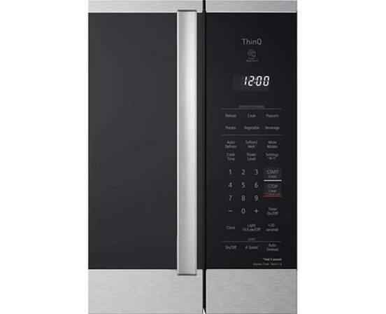 LG 30-Inch, 2.1 Cu. Ft. Smart Over-The-Range Microwave Oven - MVEL2125X