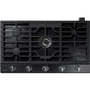 Samsung 36-Inch Built-In Gas Cooktop With Wi-Fi And Bluetooth Connected - NA36N7755TG/AA