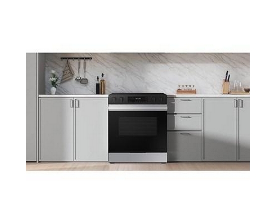 Samsung 6.3 Cu. Ft. Bespoke Smart Slide-In Electric Range - NSE6DG8100SR/AC
