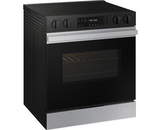 Samsung 6.3 Cu. Ft. Bespoke Smart Slide-In Electric Range - NSE6DG8100SR/AC