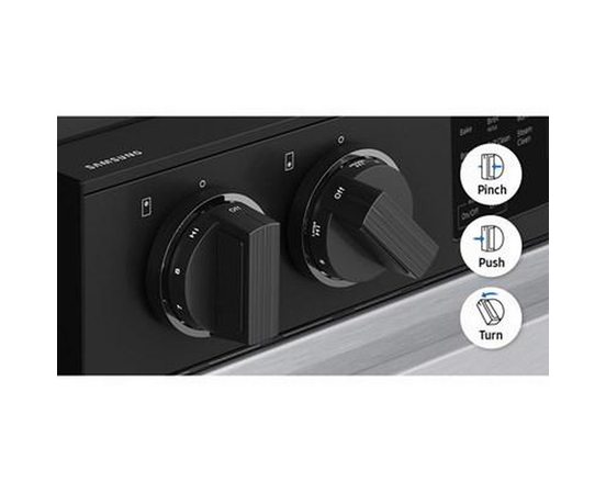 Samsung 6.3 Cu. Ft. Bespoke Smart Slide-In Electric Range - NSE6DG8100SR/AC
