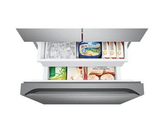 Samsung 18 Cu. Ft. Counter-Depth French 3-Door Refrigerator - RF18A5101SR/AA