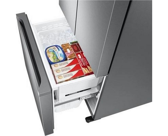 Samsung 18 Cu. Ft. Counter-Depth French 3-Door Refrigerator - RF18A5101SR/AA