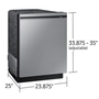 Samsung Built-In Dishwasher With Wi-Fi Connectivity - DW80B6060US/AC