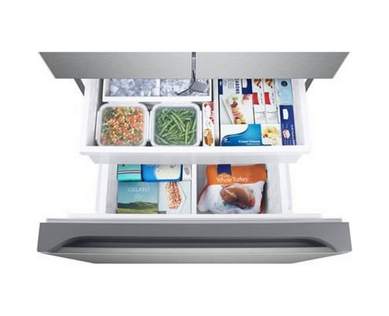 Samsung 33-Inch, 24.5 Cu. Ft. French 3-Door Refrigerator With Beverage Center™ - RF25C5551SR/AA