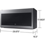 Samsung Smart 30-Inch, 2.1 Cu. Ft. Over-The-Range Microwave - ME21DG6300SR/AC