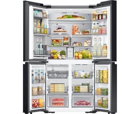 Samsung Bespoke 36-Inch, 22.5 Cu. Ft. Counter Depth 4-Door Refrigerator With Beverage Center™ - RF23DB960012AA