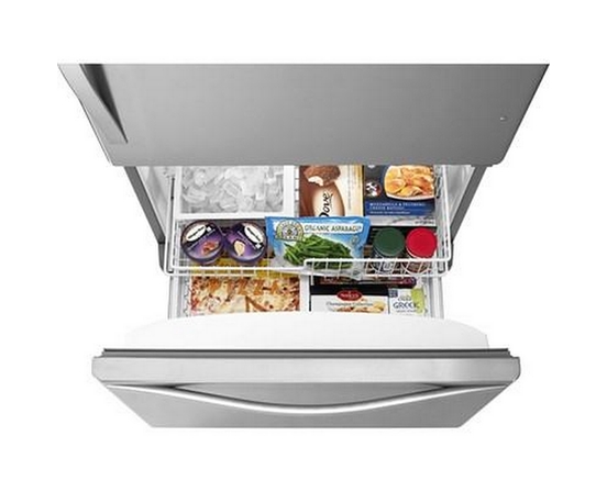 Whirlpool 33-Inch, 22 Cu. Ft. Bottom Freezer Refrigerator With Icemaker - WRB322DMBM