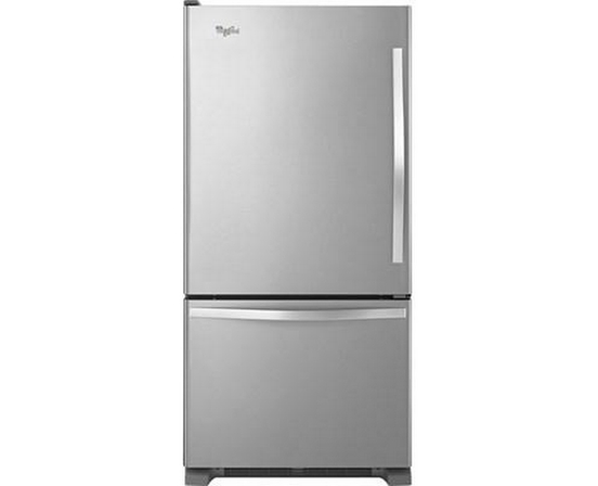 Whirlpool 30-Inch, 18.6 Cu. Ft. Bottom Freezer Refrigerator - WRB329LFBM