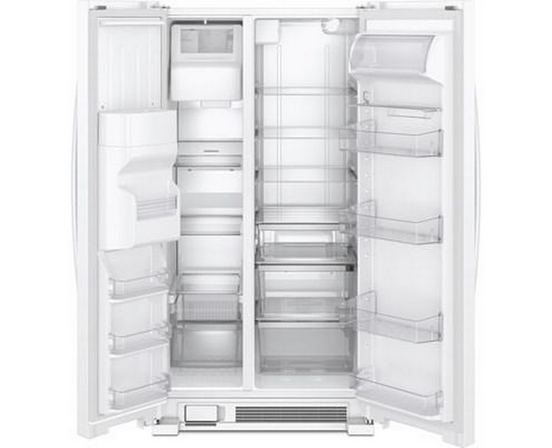 Whirlpool 36-Inch, 24.55 Cu. Ft. Side-By-Side Refrigerator - WRS325SDHW