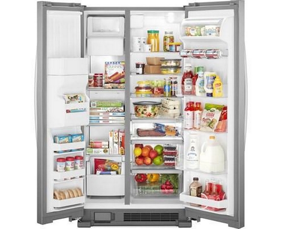 Whirlpool 36-Inch, 24.55 Cu. Ft. Side-By-Side Refrigerator - WRS325SDHZ
