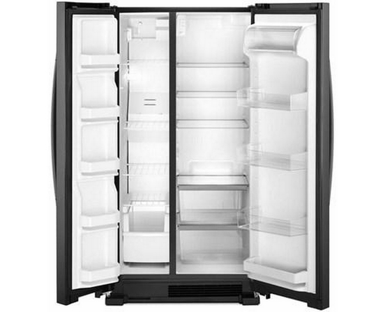 Whirlpool 33-Inch, 21.7 Cu. Ft. Freestanding Side-By-Side Refrigerator With Adaptive Defrost - WRS312SNHB