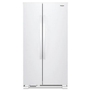 Whirlpool 33-Inch, 21.7 Cu. Ft. Freestanding Side-By-Side Refrigerator With Adaptive Defrost - WRS312SNHW