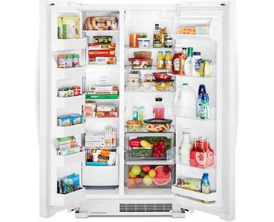 Whirlpool 36-Inch, 25.1 Cu. Ft. Side-By-Side Refrigerator - WRS315SNHW