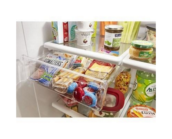 Whirlpool 33-Inch, 22 Cu. Ft. Bottom Freezer Refrigerator With Icemaker - WRB322DMHV