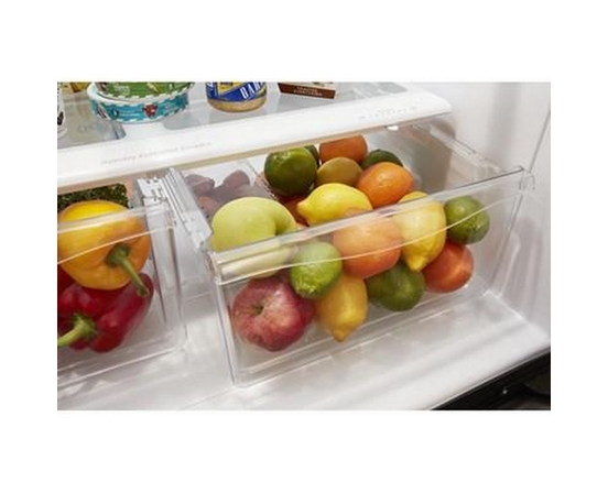 Whirlpool 33-Inch, 22 Cu. Ft. Bottom Freezer Refrigerator With Icemaker - WRB322DMHV