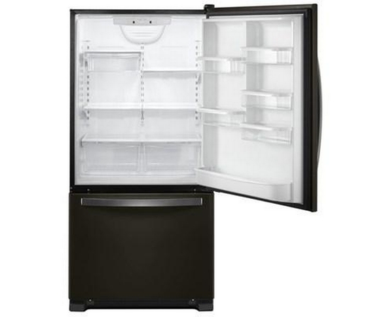 Whirlpool 33-Inch, 22 Cu. Ft. Bottom Freezer Refrigerator With Icemaker - WRB322DMHV