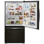 Whirlpool 33-Inch, 22 Cu. Ft. Bottom Freezer Refrigerator With Icemaker - WRB322DMHV