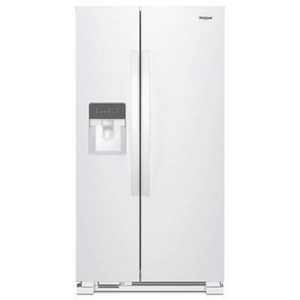 Whirlpool 36-Inch, 24.5 Cu. Ft. Freestanding Side-By-Side Refrigerator With Exterior Ice And Water Dispenser With Everydrop™ Water Filtration - WRS335SDHW