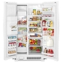 Whirlpool 36-Inch, 24.5 Cu. Ft. Freestanding Side-By-Side Refrigerator With Exterior Ice And Water Dispenser With Everydrop™ Water Filtration - WRS335SDHW