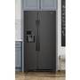 Whirlpool 36-Inch, 24.5 Cu. Ft. Freestanding Side-By-Side Refrigerator With Exterior Ice And Water Dispenser With Everydrop™ Water Filtration - WRS335SDHB