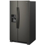 Whirlpool 36-Inch, 24.5 Cu. Ft. Side-By-Side Freestanding Refrigerator With Exterior Ice And Water Dispenser With Everydrop™ Water Filtration - WRS555SIHV