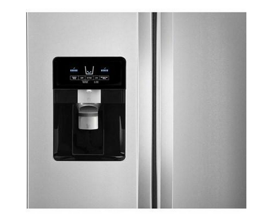 Whirlpool 36-Inch, 24.5 Cu. Ft. Side-By-Side Freestanding Refrigerator With Exterior Ice And Water Dispenser With Everydrop™ Water Filtration - WRS555SIHZ