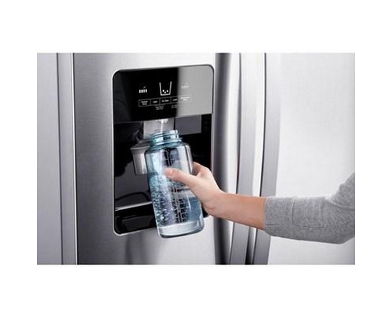 Whirlpool 36-Inch, 24.5 Cu. Ft. Side-By-Side Freestanding Refrigerator With Exterior Ice And Water Dispenser With Everydrop™ Water Filtration - WRS555SIHZ