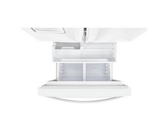 Whirlpool 30-Inch, 19.7 Cu.Ft. Freestanding French 3-Door Refrigerator With Exterior Water Dispenser With Everydrop® Filtration - WRF560SEHW