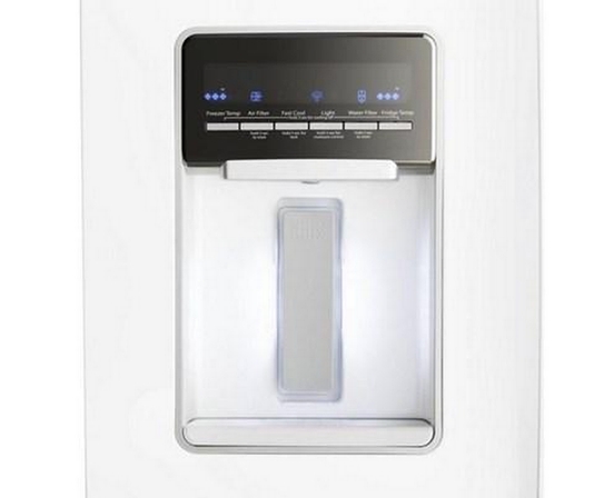 Whirlpool 30-Inch, 19.7 Cu.Ft. Freestanding French 3-Door Refrigerator With Exterior Water Dispenser With Everydrop® Filtration - WRF560SEHW