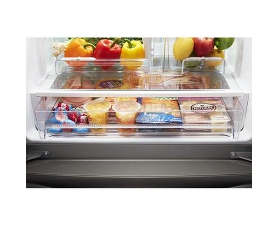 Whirlpool 30-Inch, 19.7 Cu.Ft. Freestanding French 3-Door Refrigerator With Exterior Water Dispenser With Everydrop® Filtration - WRF560SEHW